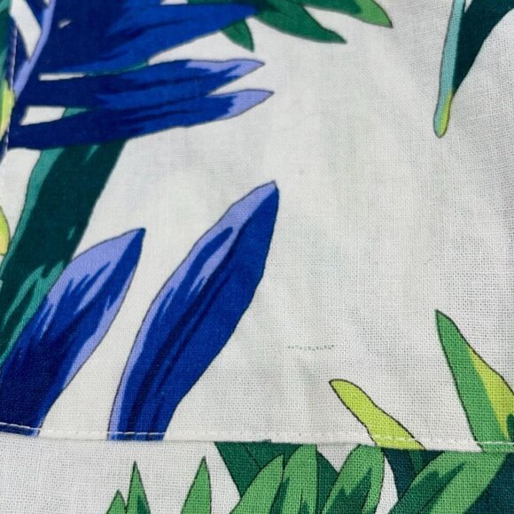 American Apparel SIZE XS Tropical Hawaiian 100% Cotton Allover Print S/S Shirt - Picture 3 of 6